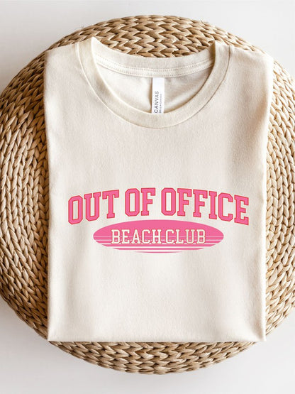 Out of The Office Beach Club Graphic Tee