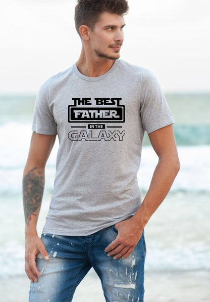 Best Father in the Galaxy Graphic Mens Tee