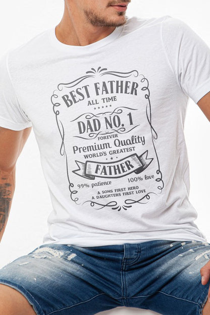 Best Father all The Time, Father's Day Graphic Tee