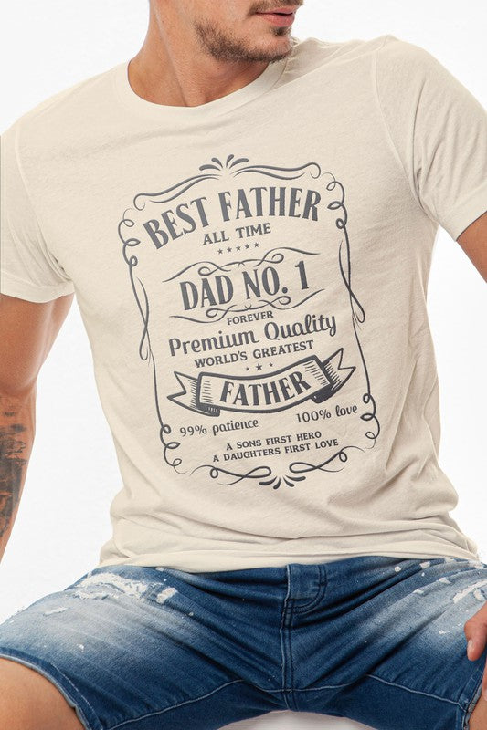 Best Father all The Time, Father's Day Graphic Tee