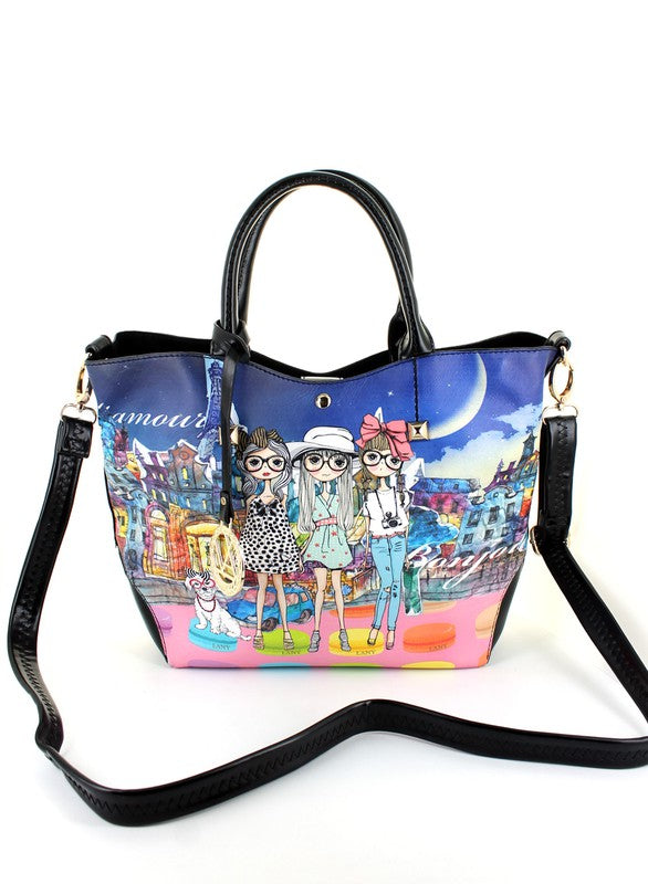 LANY FRENCH GIRLS IN THE CITY MINI TOTE