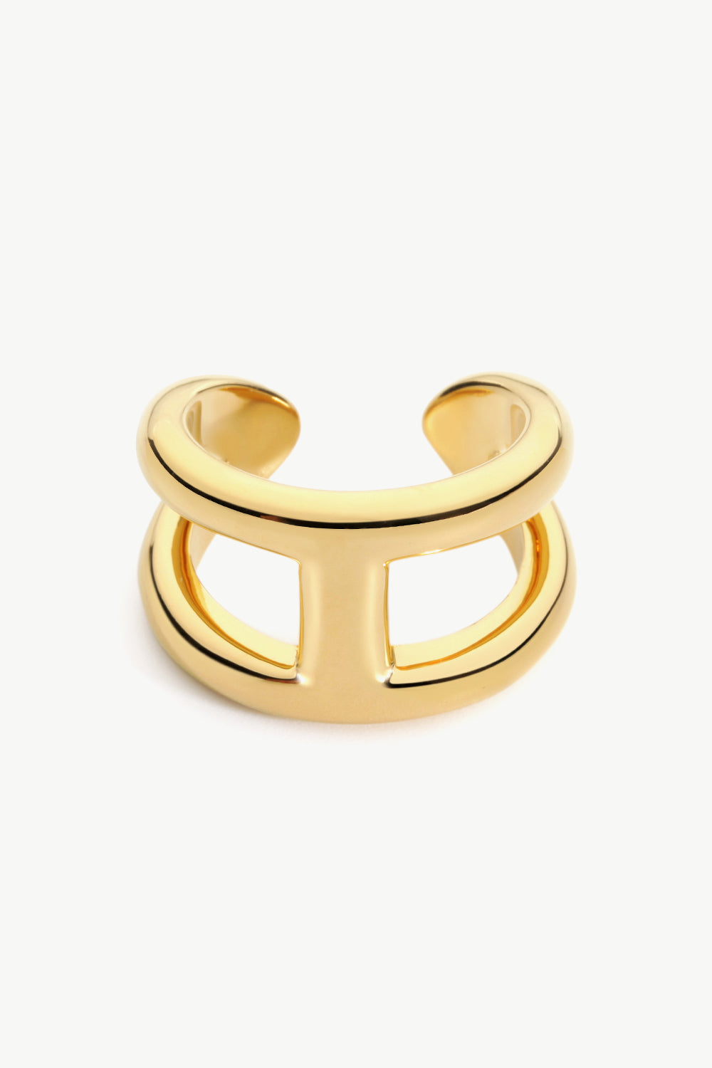 18K Gold Plated Double-Layered Open Ring